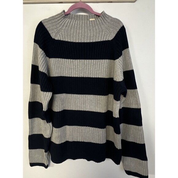 St. John's Bay Other - St. Johns Bay Ribbed Sweater Blue Gray Sweater Pullover XL Tall